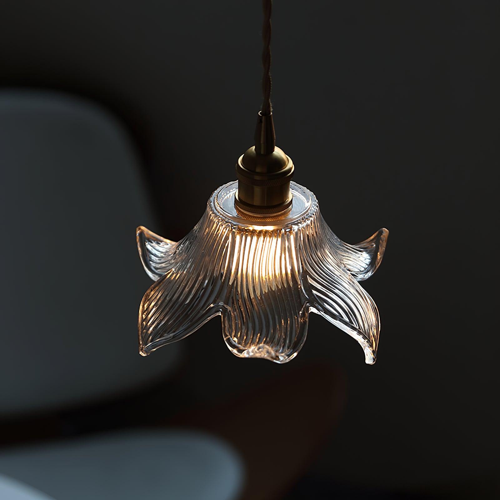 Aell Brass & Glass Glam Pendant Light-Neutral Decor