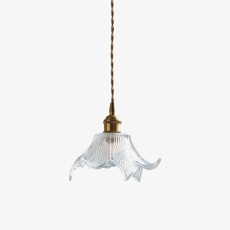 Aell Brass & Glass Glam Pendant Light-Neutral Decor
