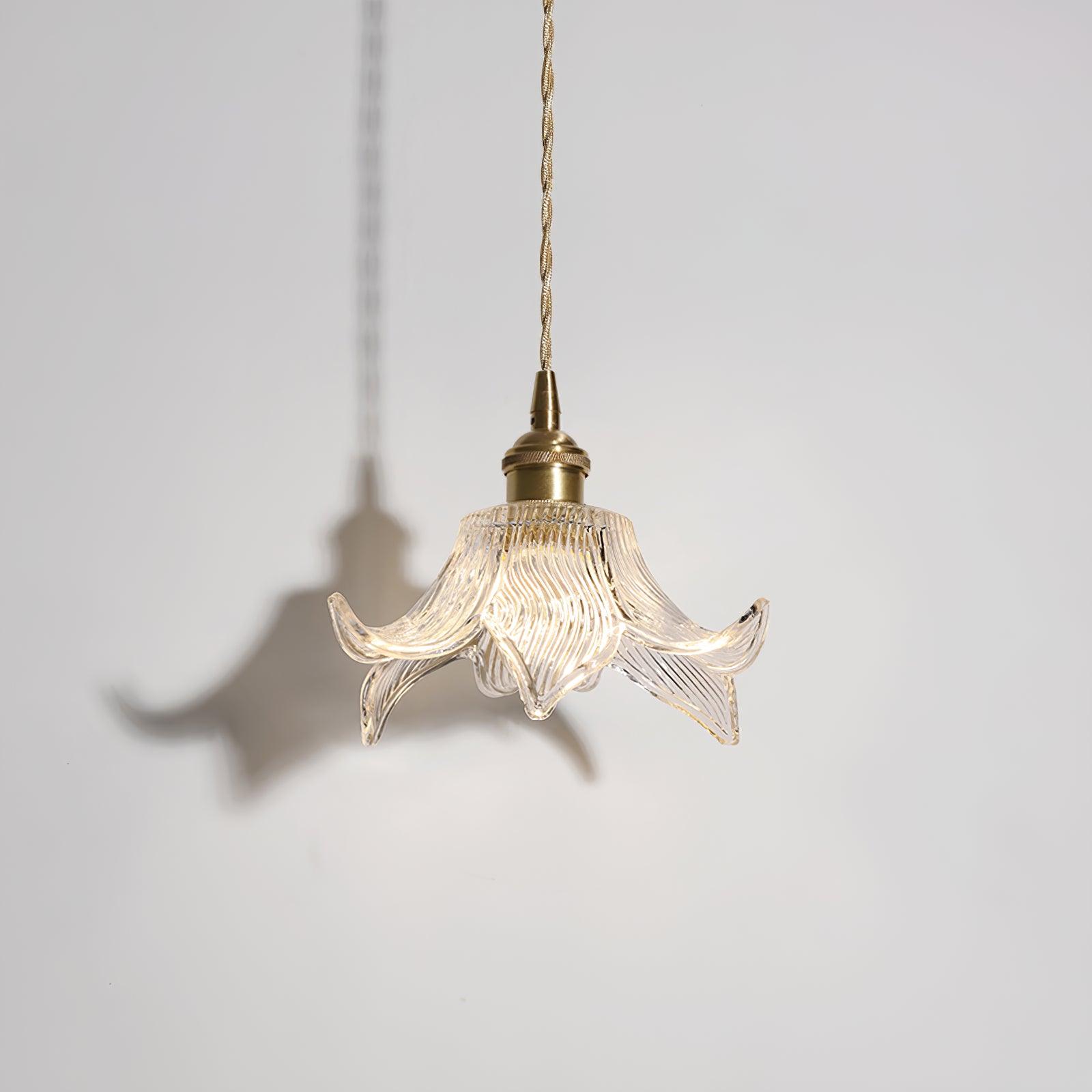 Aell Brass & Glass Glam Pendant Light-Neutral Decor