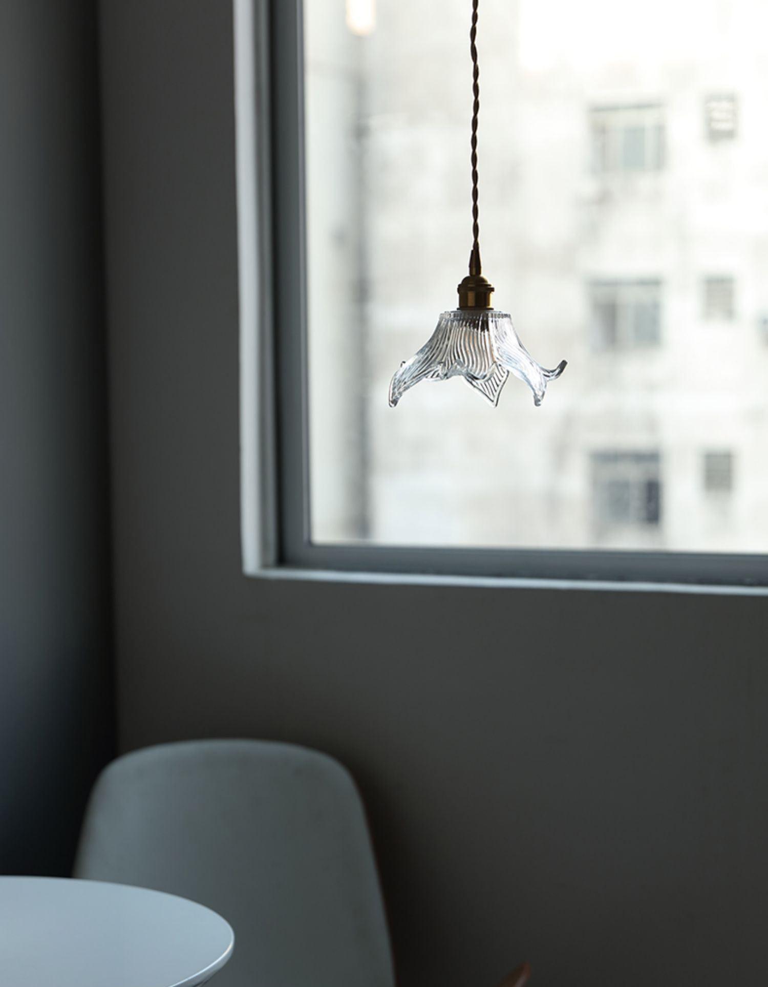 Aell Brass & Glass Glam Pendant Light-Neutral Decor