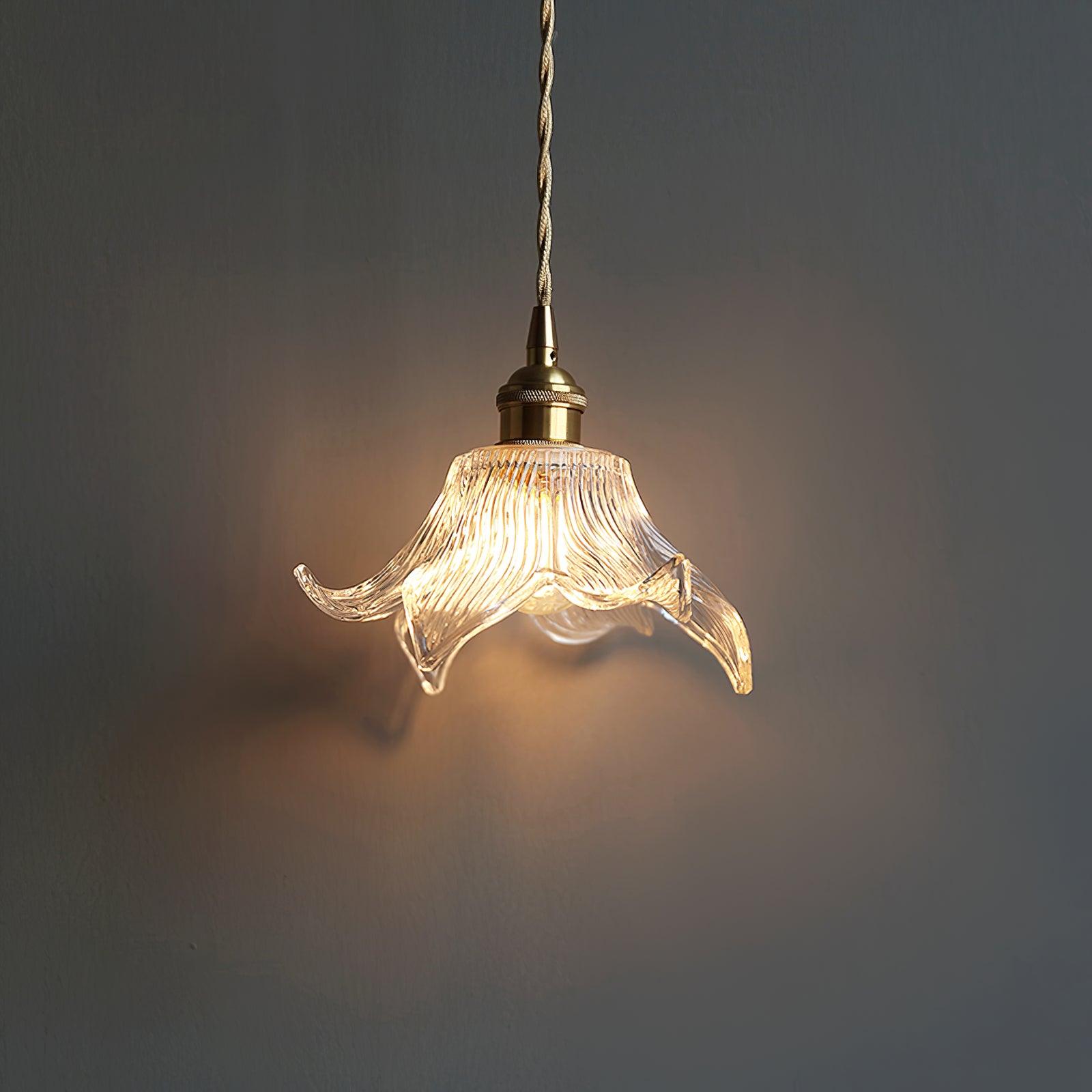 Aell Brass & Glass Glam Pendant Light-Neutral Decor