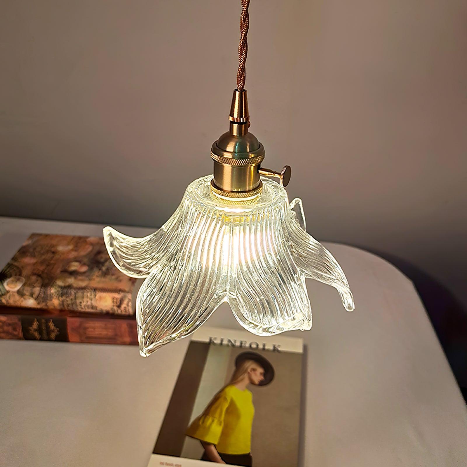 Aell Brass & Glass Glam Pendant Light-Neutral Decor