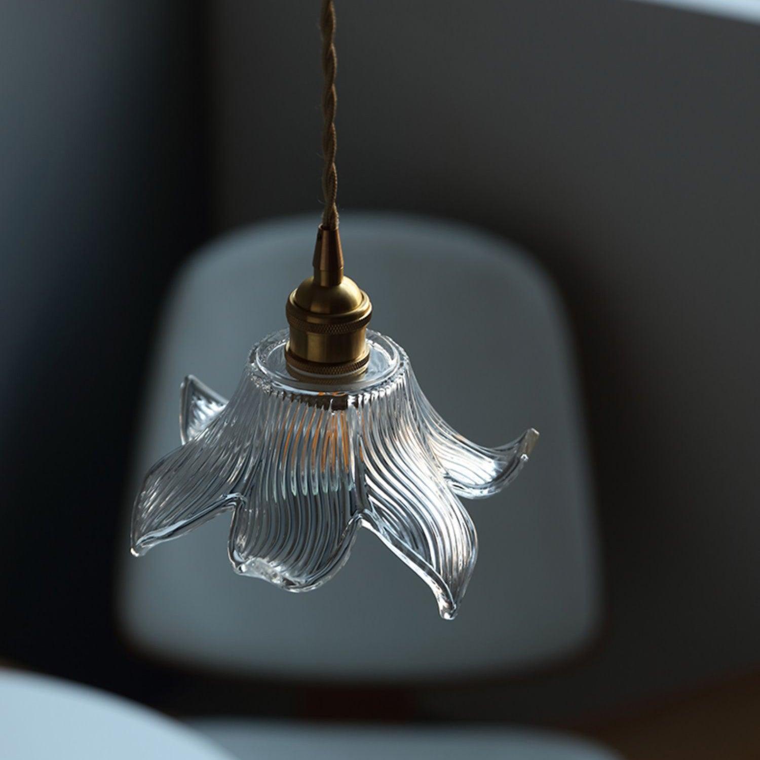 Aell Brass & Glass Glam Pendant Light-Neutral Decor