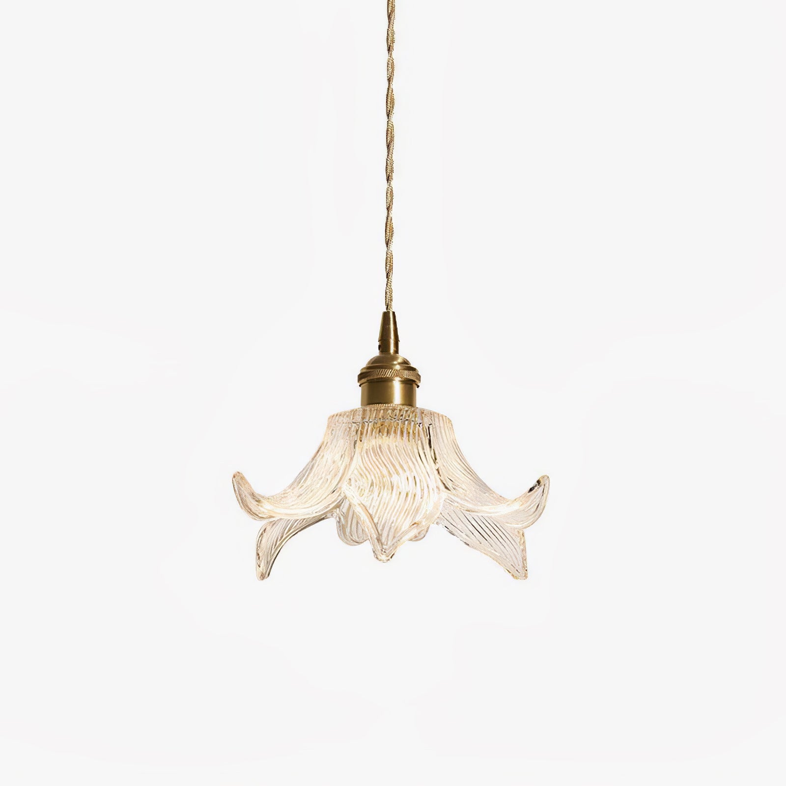 Aell Brass & Glass Glam Pendant Light-Neutral Decor