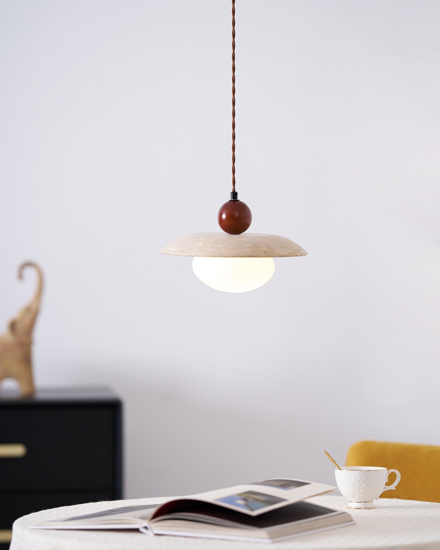Ritta Travertine Pendant Light Six Style