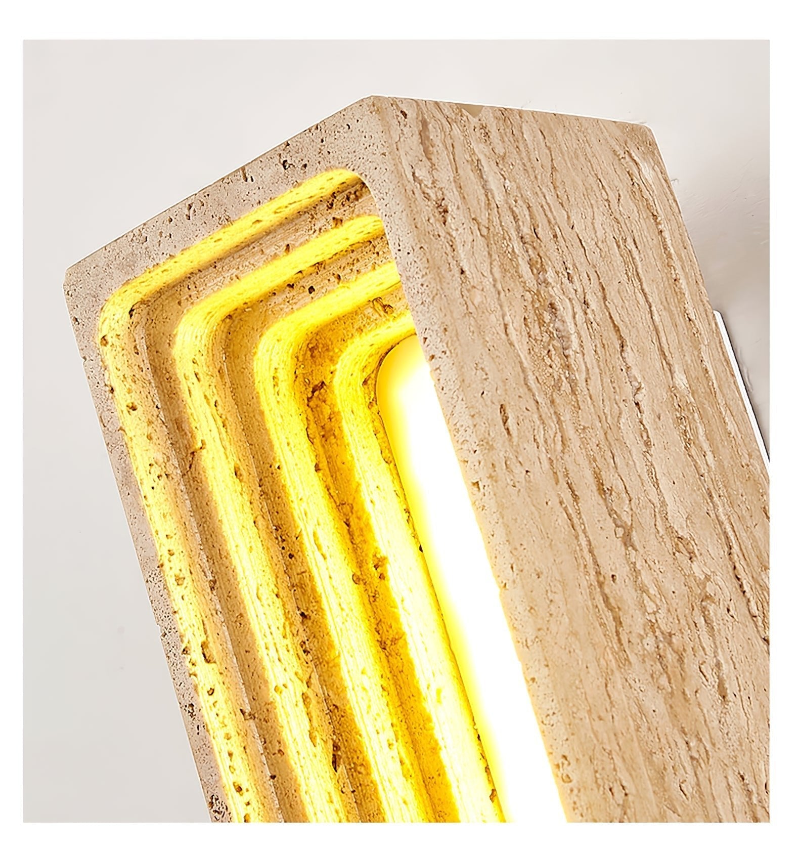 Atheila Travertine Wall Light-Neutral Decor