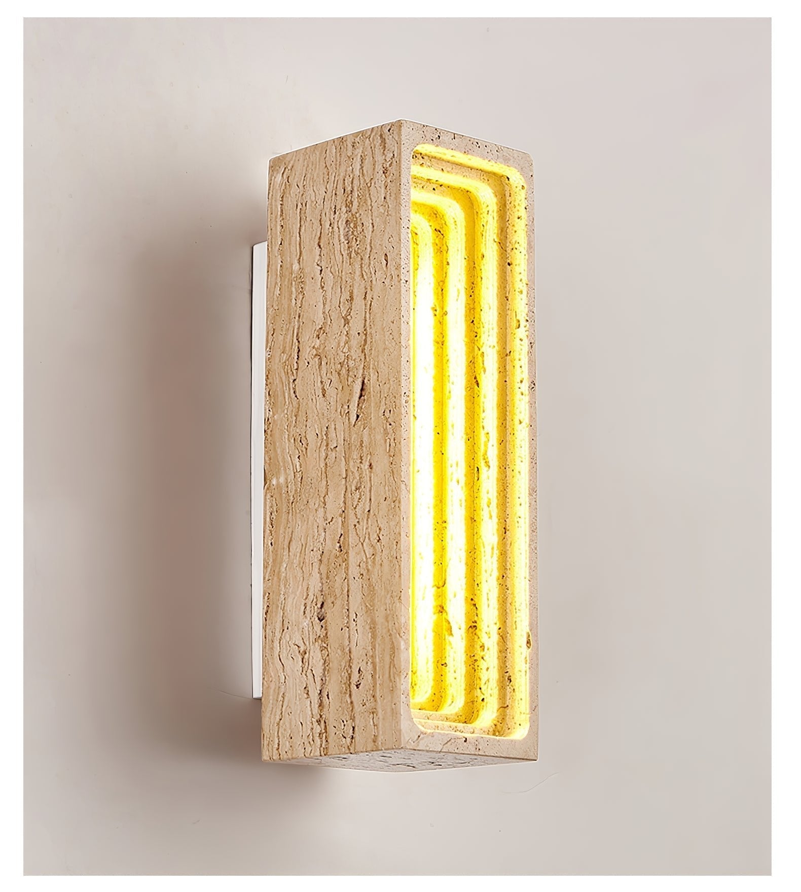 Atheila Travertine Wall Light-Neutral Decor