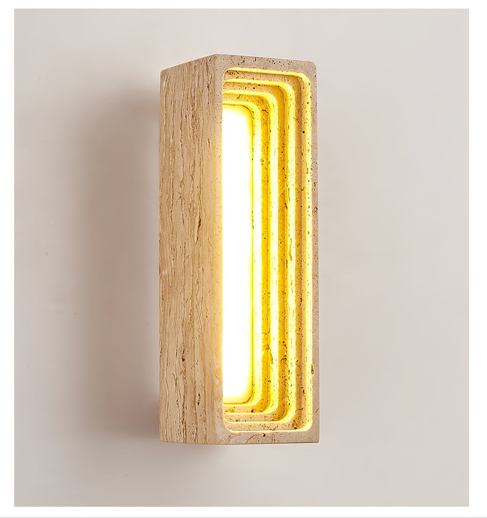 Atheila Travertine Wall Light-Neutral Decor