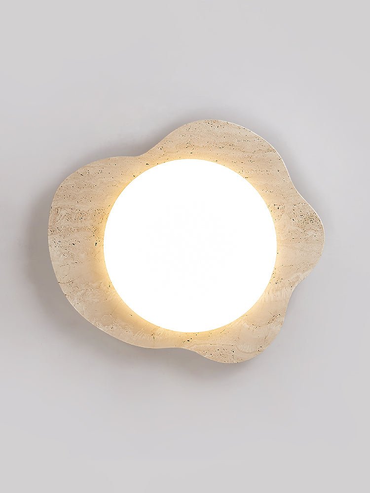 Travertine Cloud Ceiling Lamp-Neutral Decor