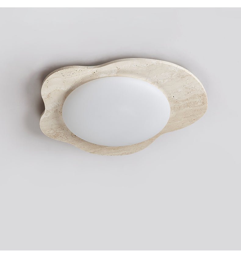 Travertine Cloud Ceiling Lamp-Neutral Decor