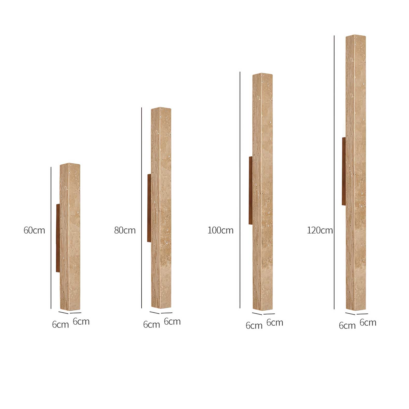 Ines Minimalist Travertine Wall Light-Neutral Decor