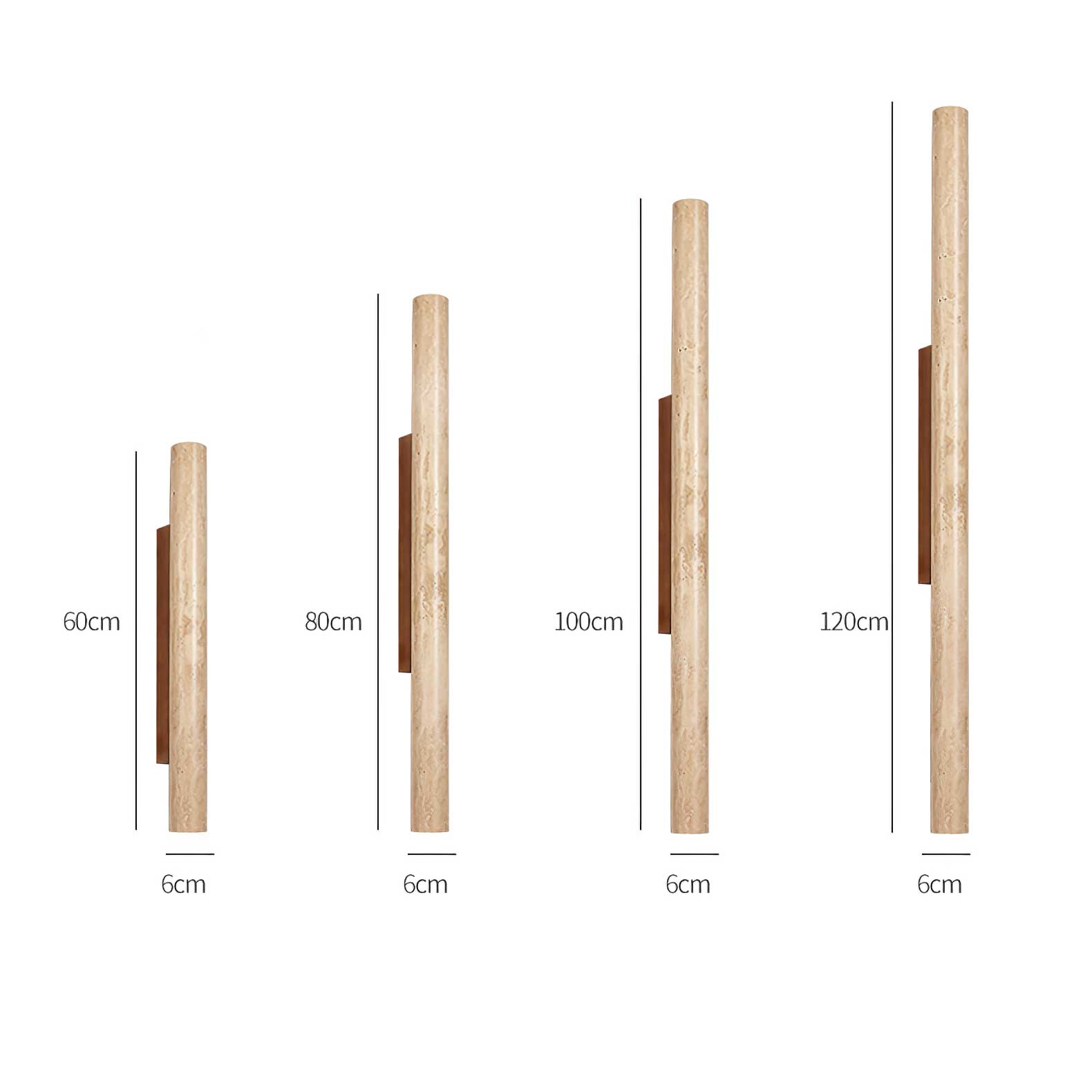 Ines Minimalist Travertine Wall Light-Neutral Decor