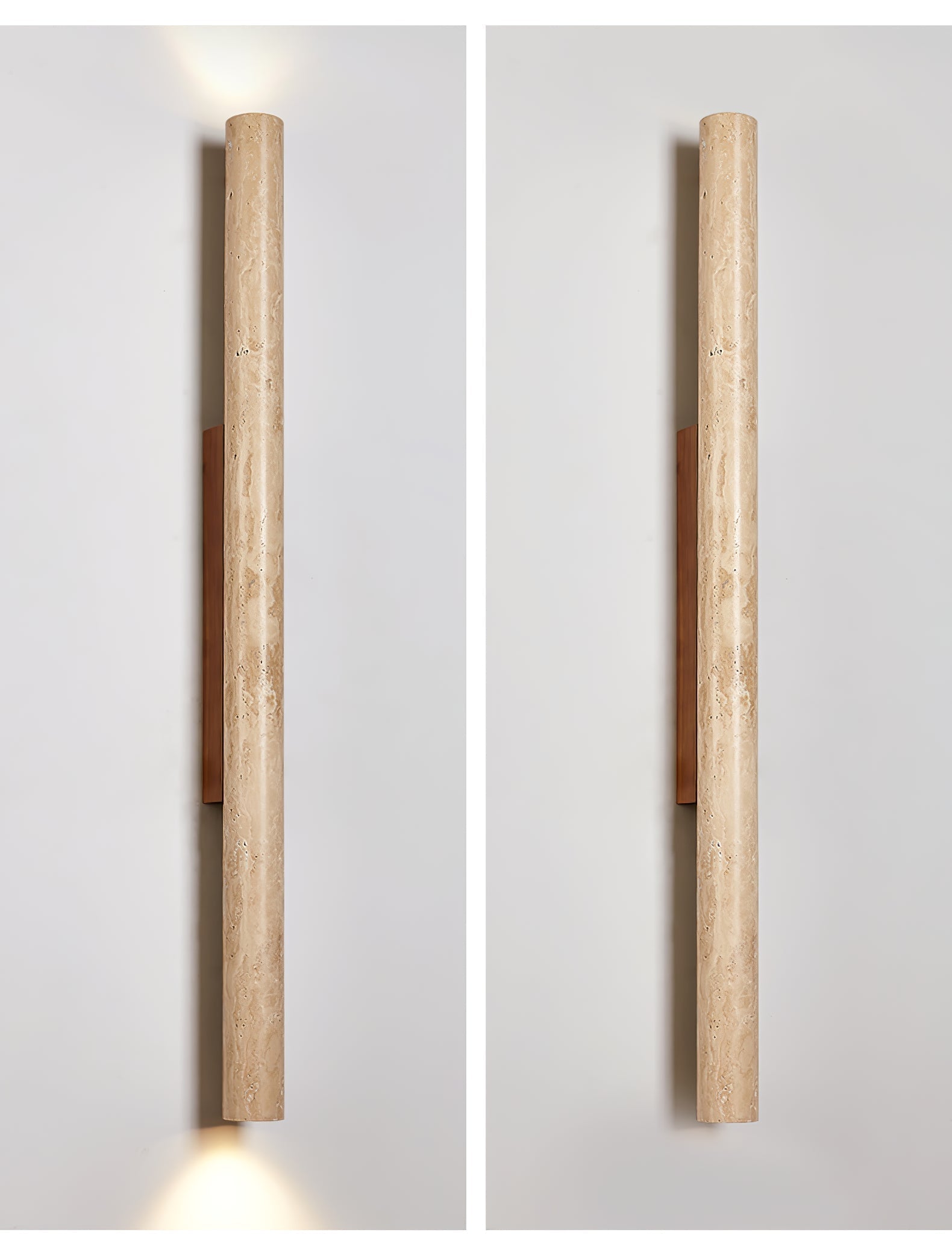 Ines Minimalist Travertine Wall Light-Neutral Decor