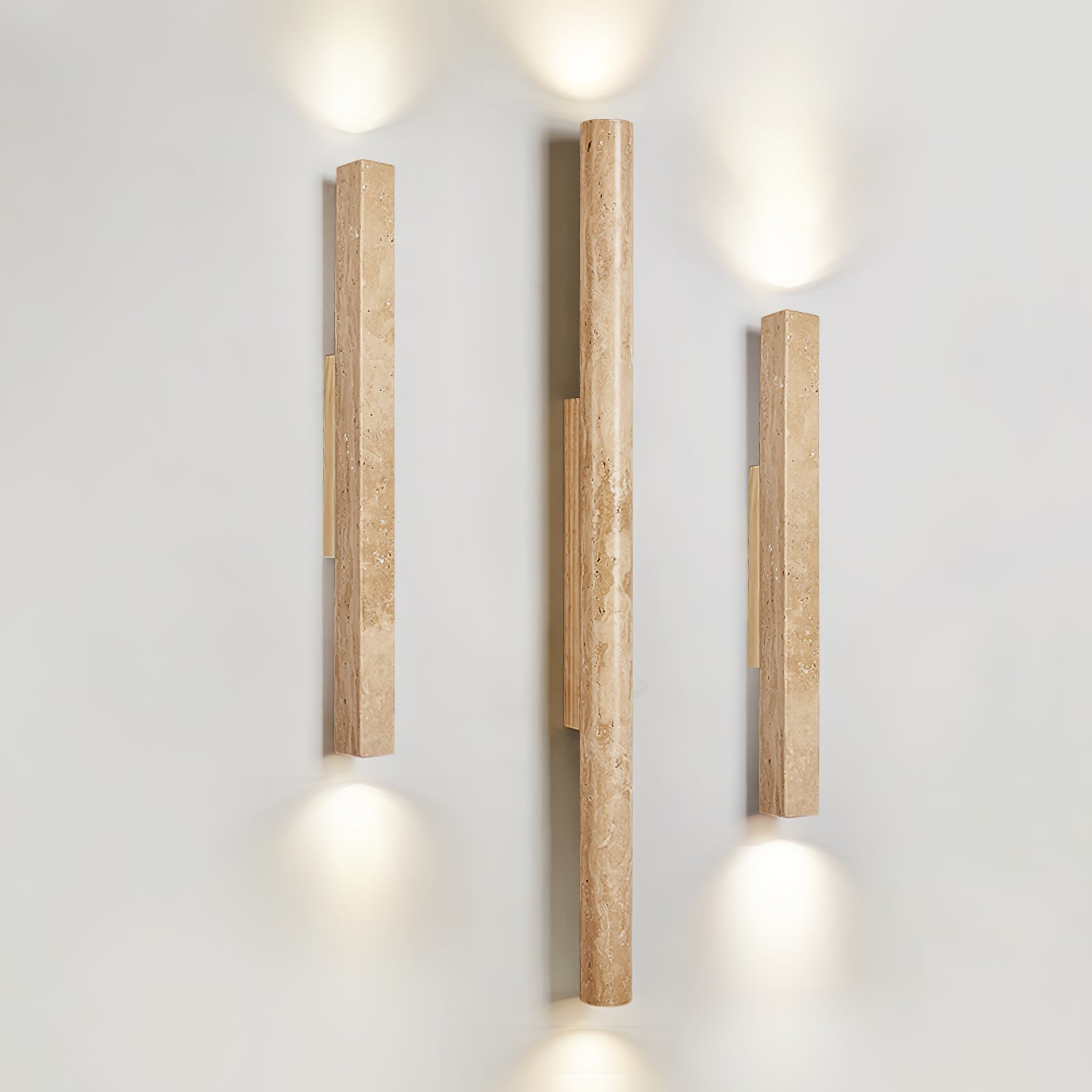 Ines Minimalist Travertine Wall Light-Neutral Decor