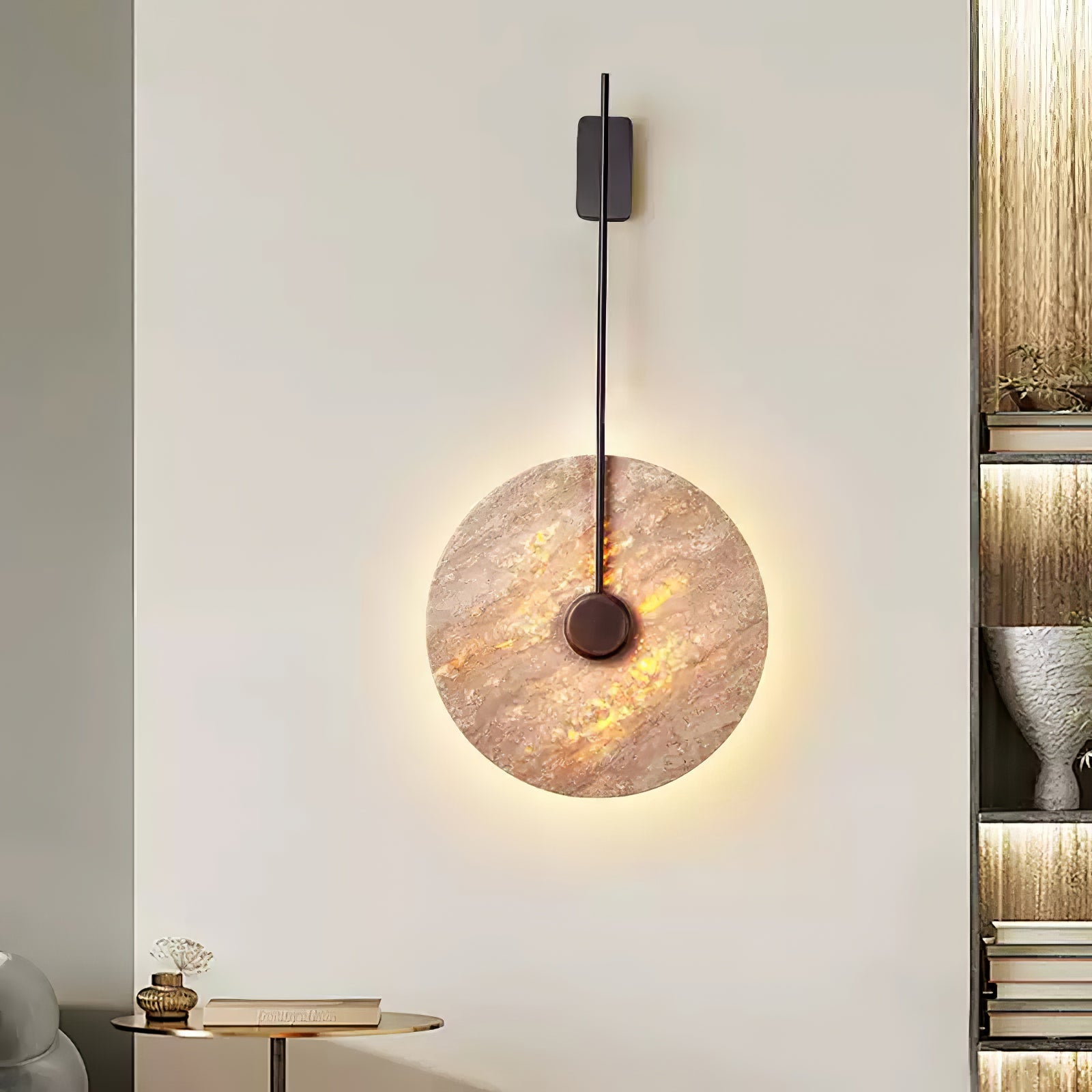 Palt Travertine Wall Light-Neutral Decor