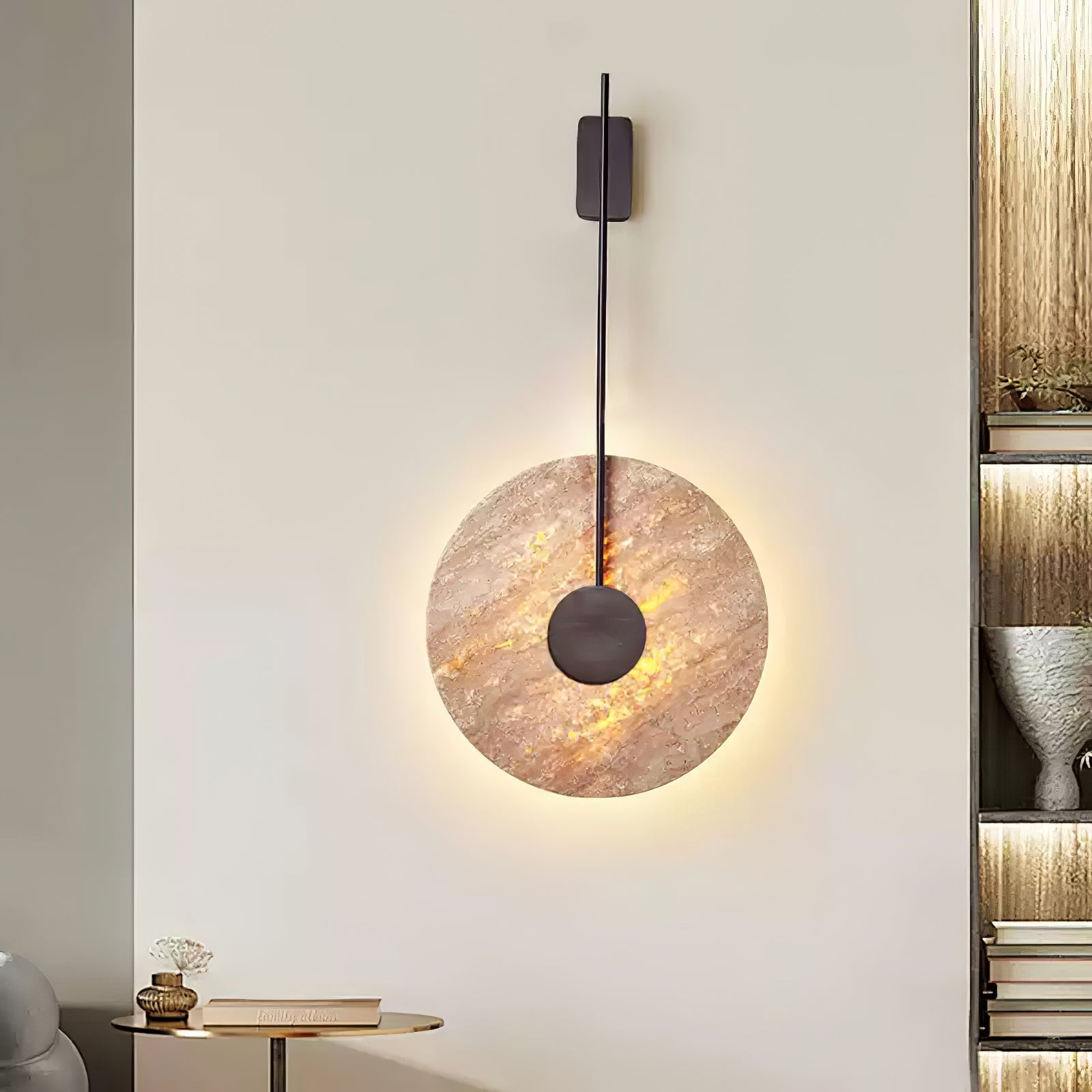 Palt Travertine Wall Light-Neutral Decor