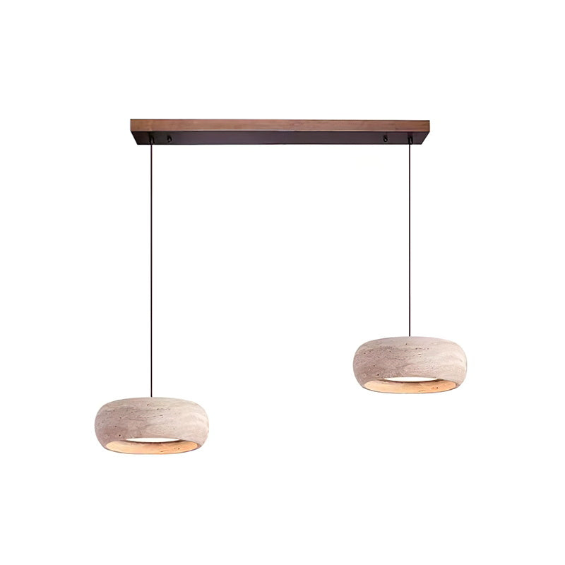 Tova Donut-Shaped Pendant Lights Travertine - Neutralighting
