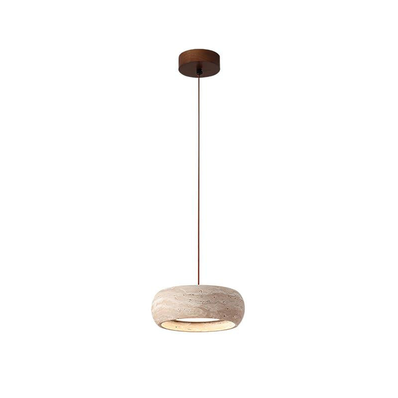 Tova Donut-Shaped Pendant Lights Travertine - Neutralighting