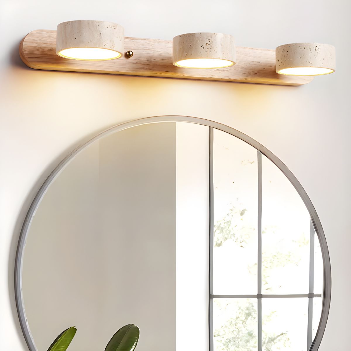 Voloreth Minimalist Travertine Wall Light-Neutral Decor