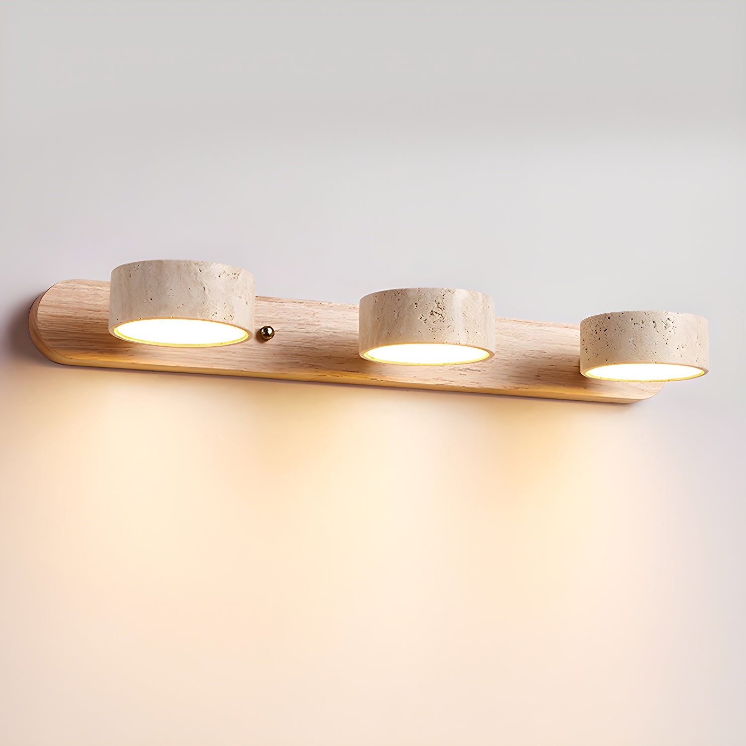 Voloreth Minimalist Travertine Wall Light-Neutral Decor