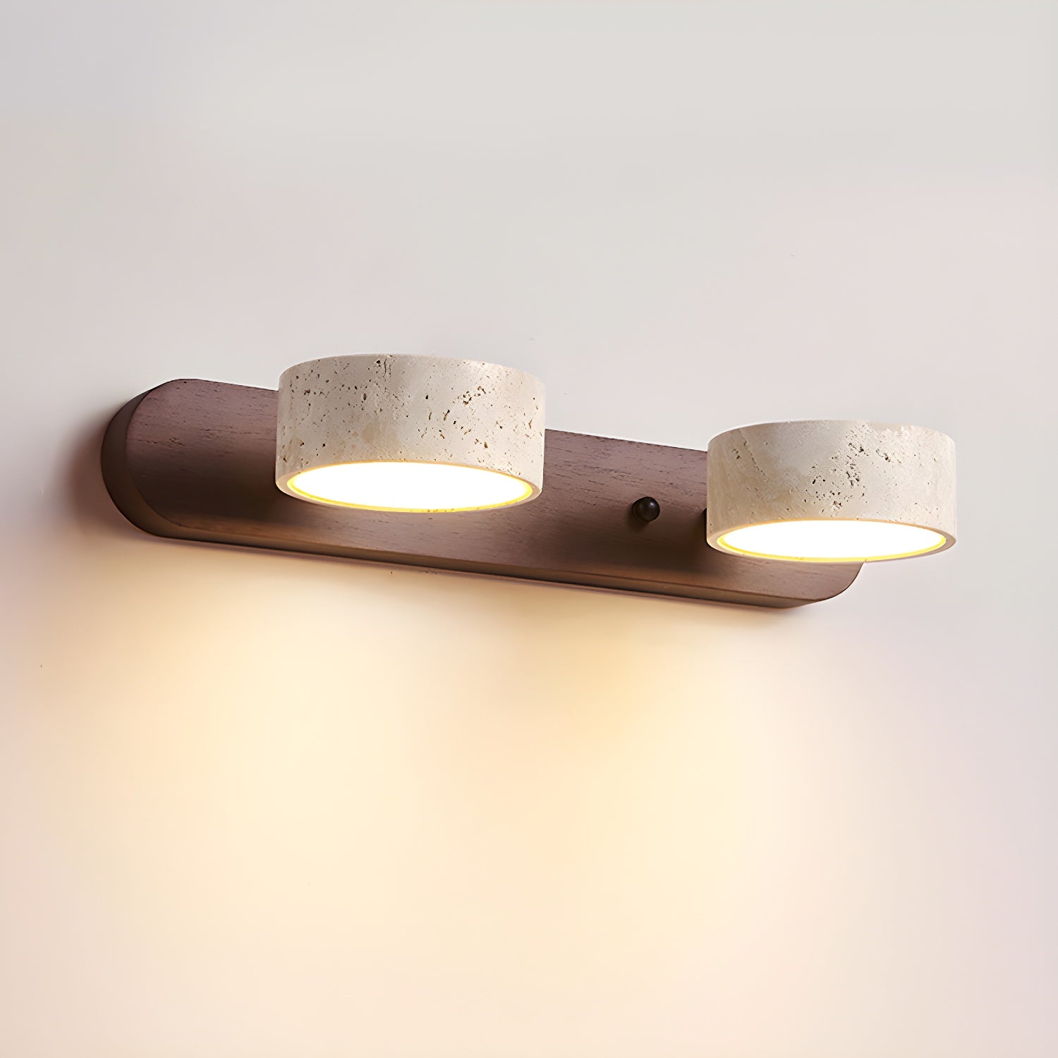 Voloreth Minimalist Travertine Wall Light-Neutral Decor