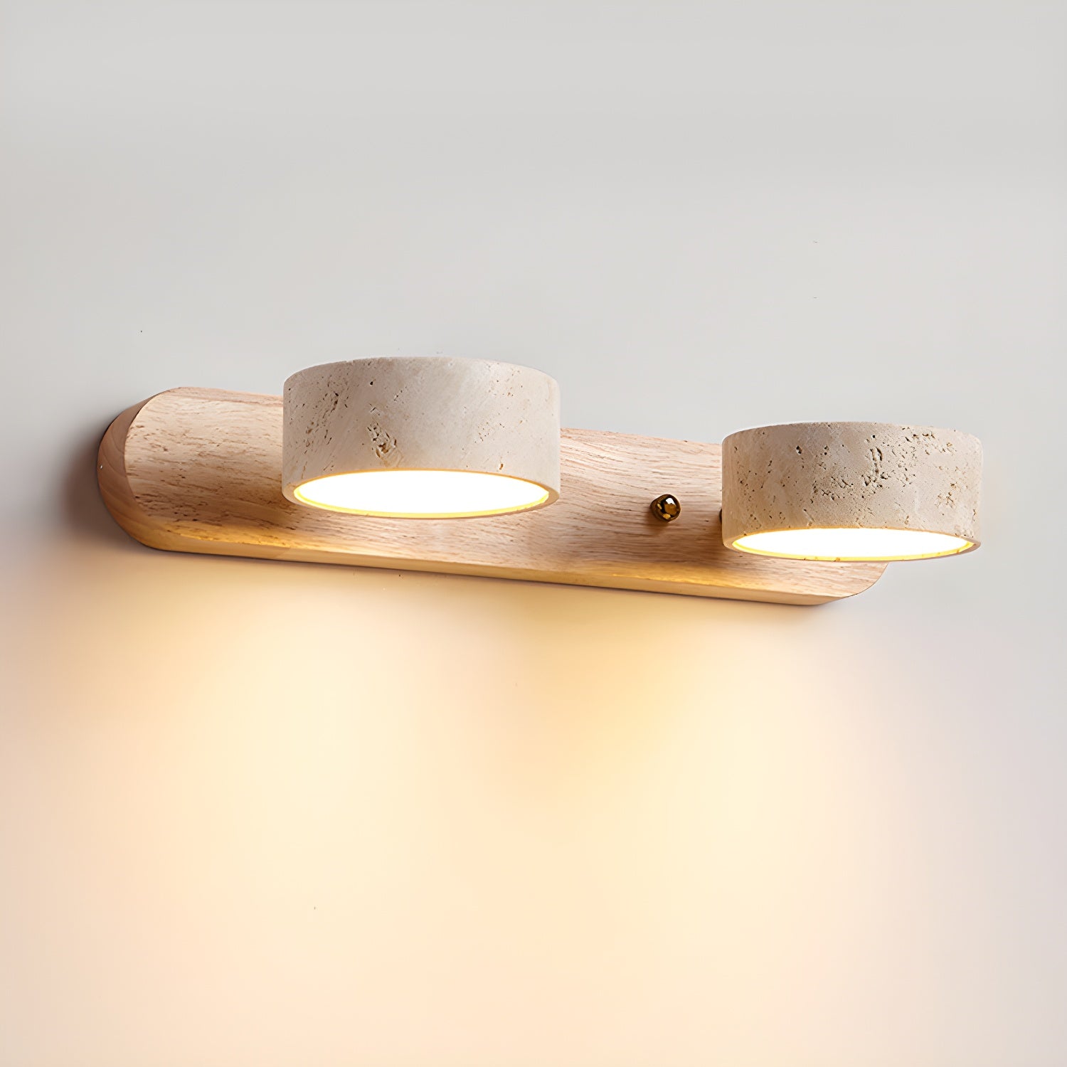 Voloreth Minimalist Travertine Wall Light-Neutral Decor