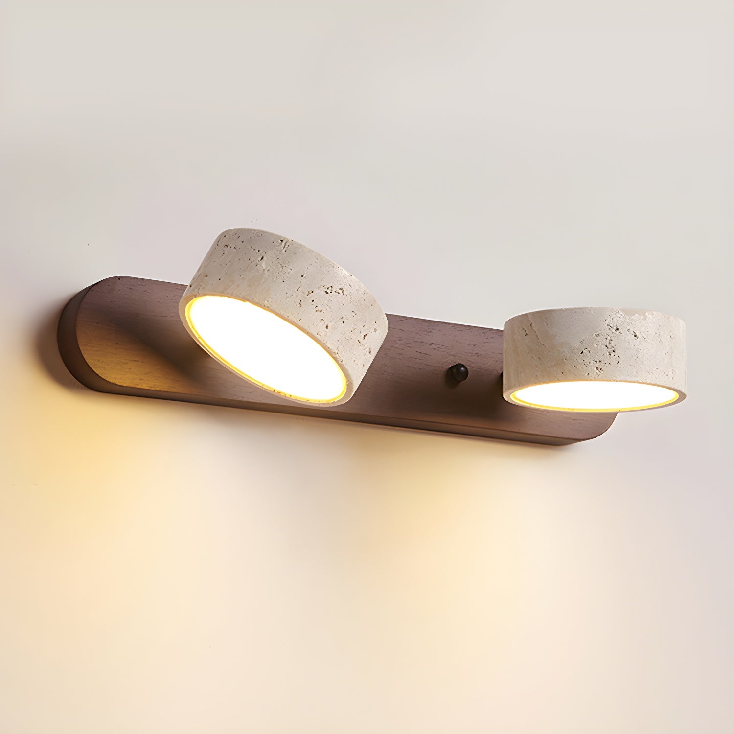Voloreth Minimalist Travertine Wall Light-Neutral Decor