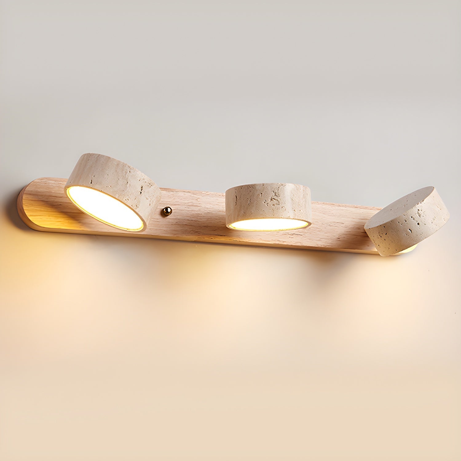 Voloreth Minimalist Travertine Wall Light-Neutral Decor