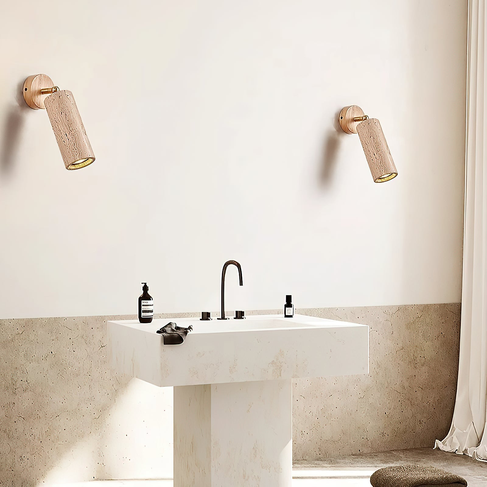 Marlow Travertine Wall Lamp