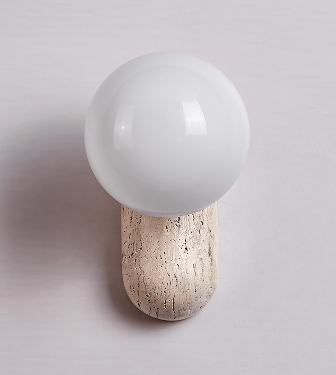 Aeralis Travetine Pebble Wall Light-Neutral Decor