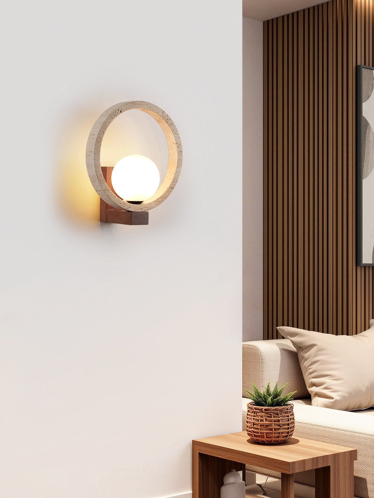 Travira Orbit Wall Light-Neutral Decor