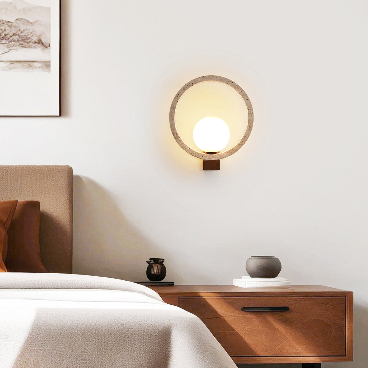 Travira Orbit Wall Light-Neutral Decor