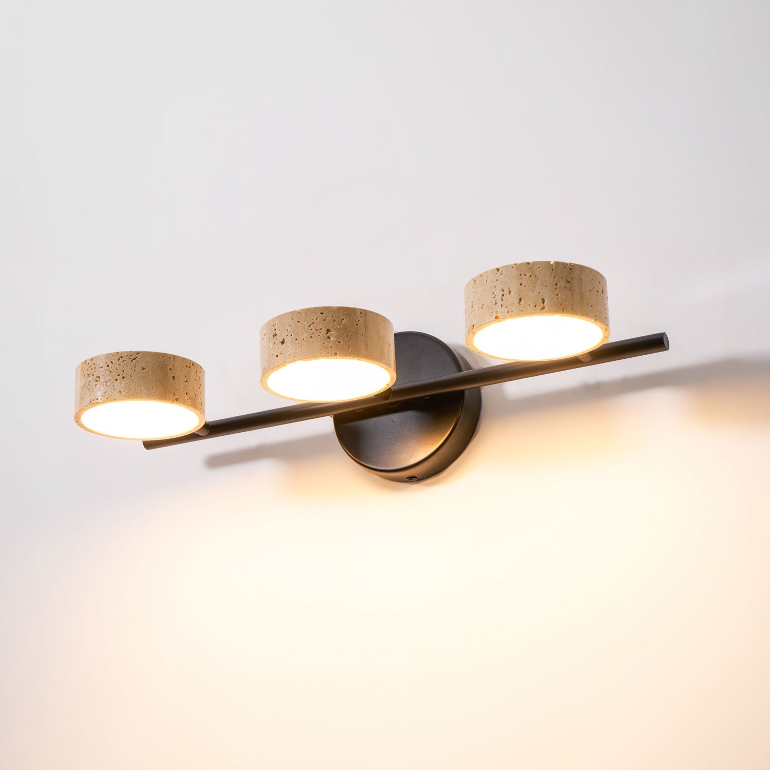 Ceshair Multi Head Travertine Vanity Light-Neutral Decor