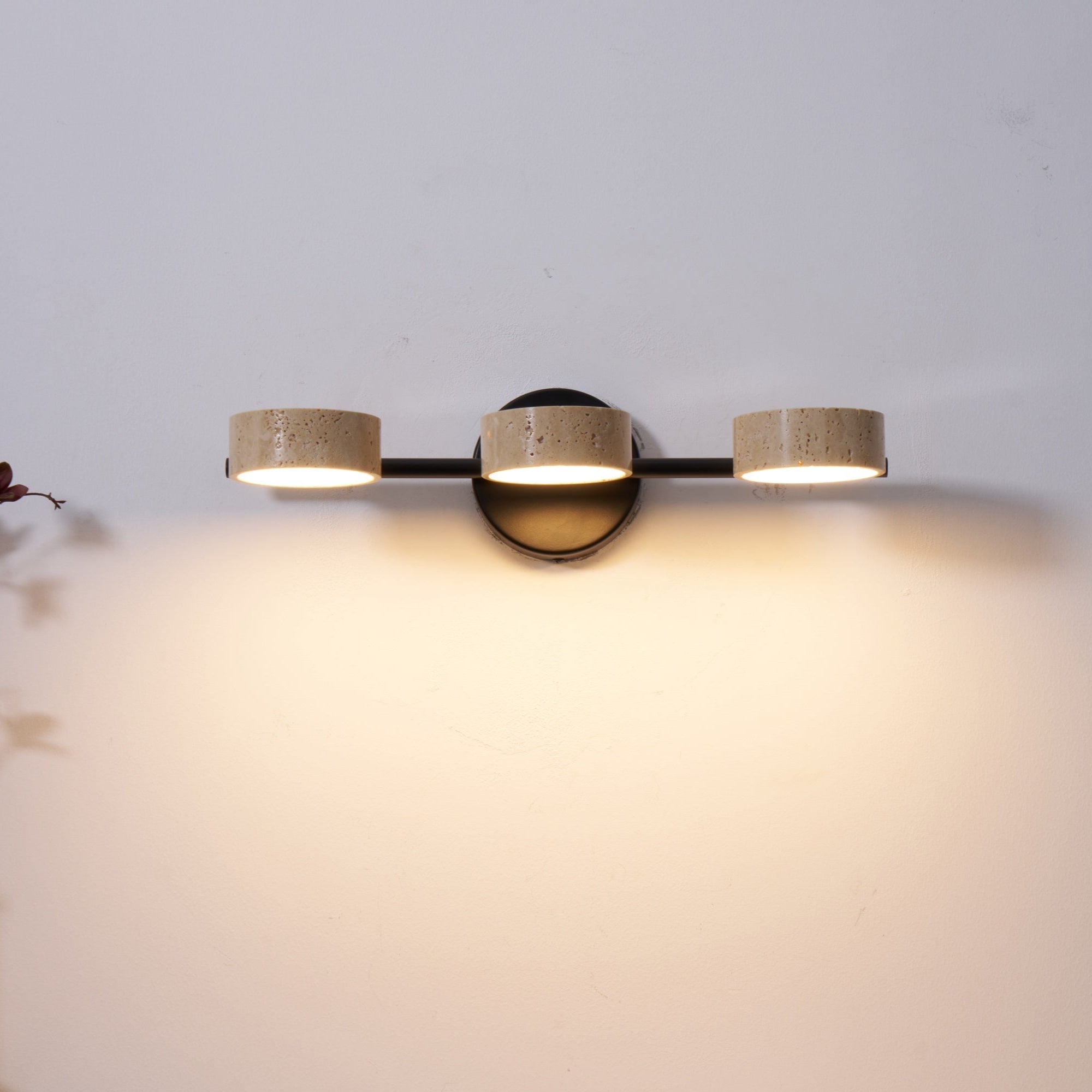 Ceshair Multi Head Travertine Vanity Light-Neutral Decor