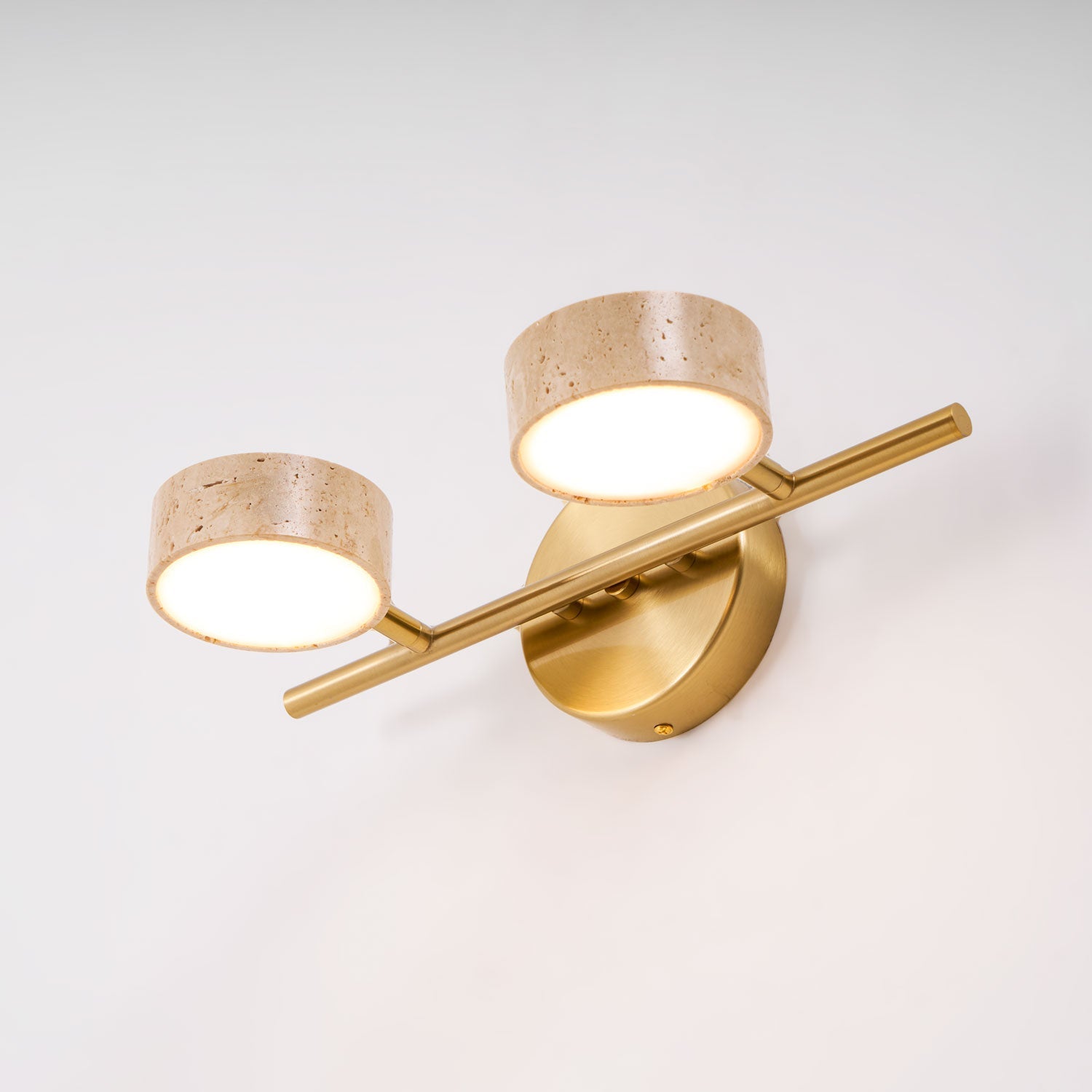 Ceshair Multi Head Travertine Vanity Light-Neutral Decor