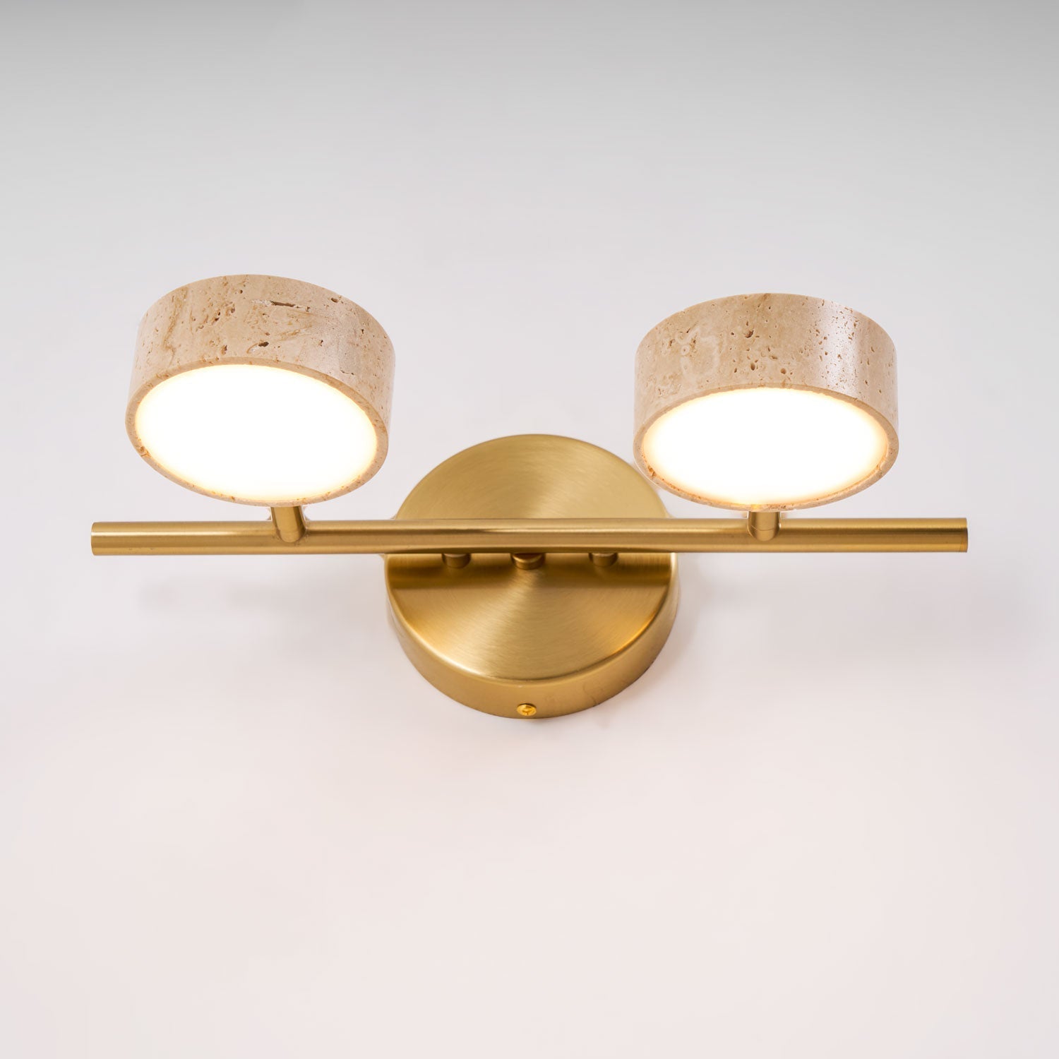 Ceshair Multi Head Travertine Vanity Light-Neutral Decor