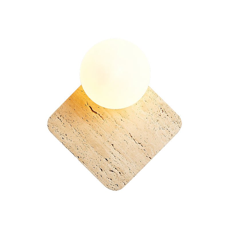 Pia Elmwood Globe Wood Wall Lamp-Neutral Decor