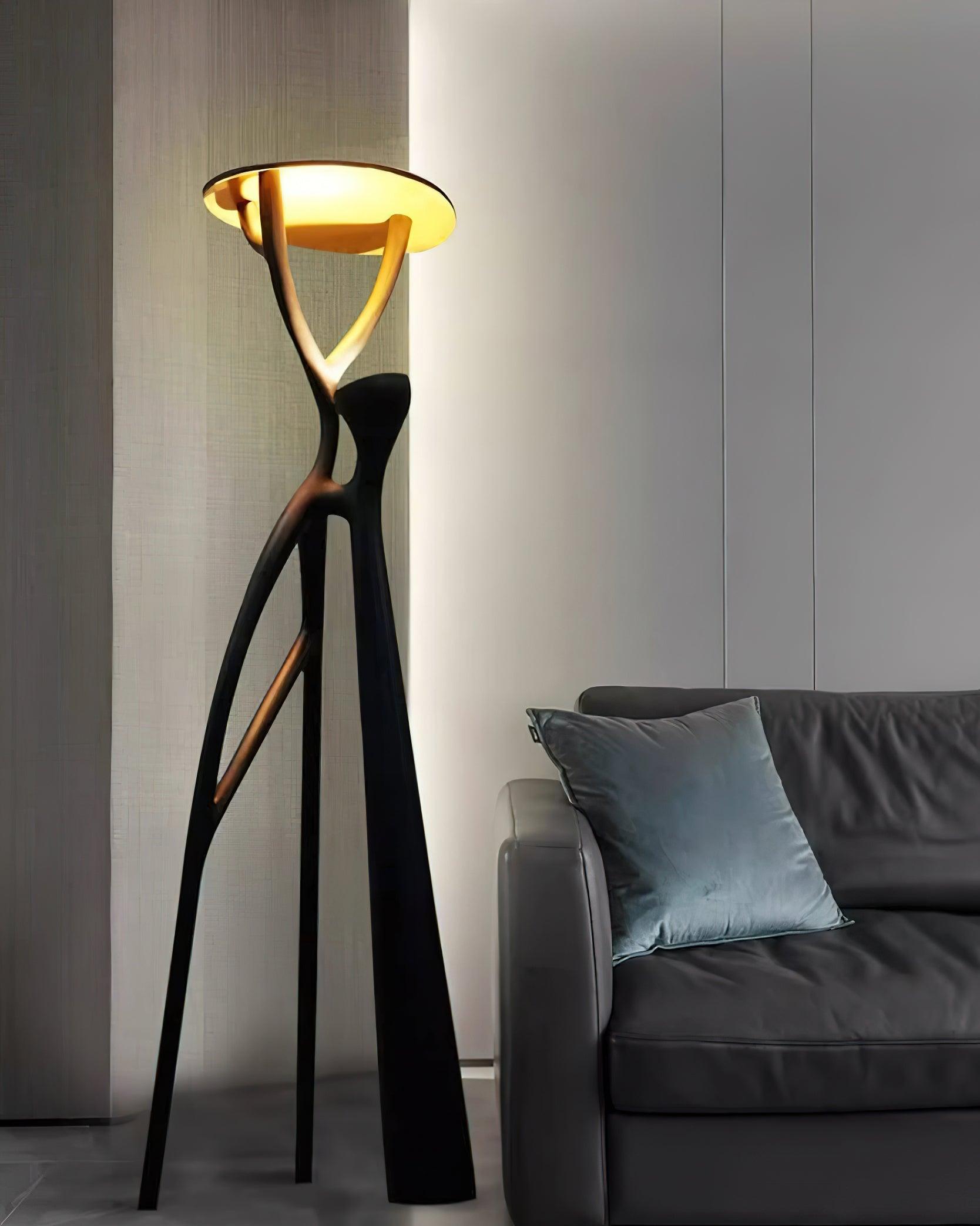 Gothic Tree Sculpture Floor Lamp-Neutral Decor