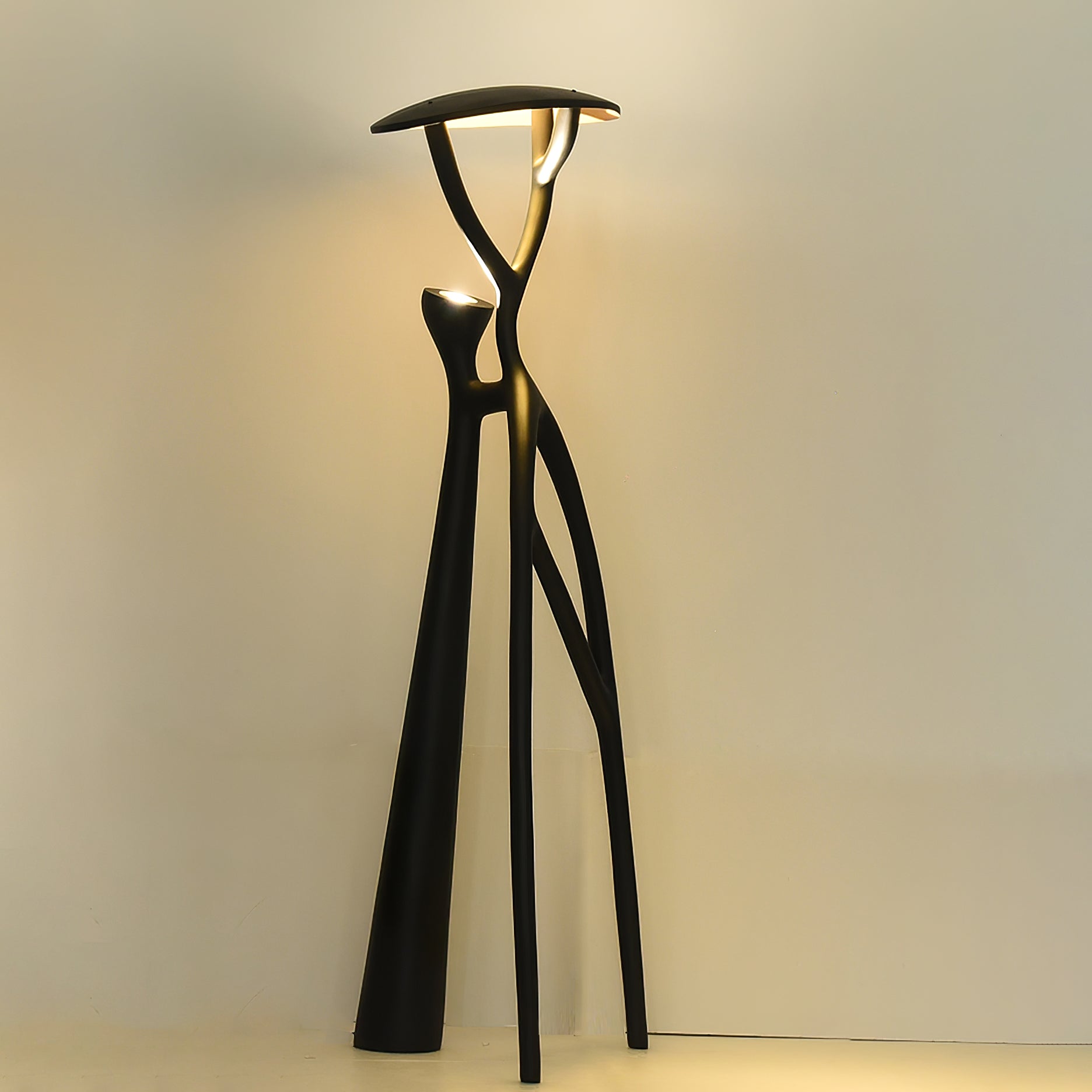 Gothic Tree Sculpture Floor Lamp-Neutral Decor