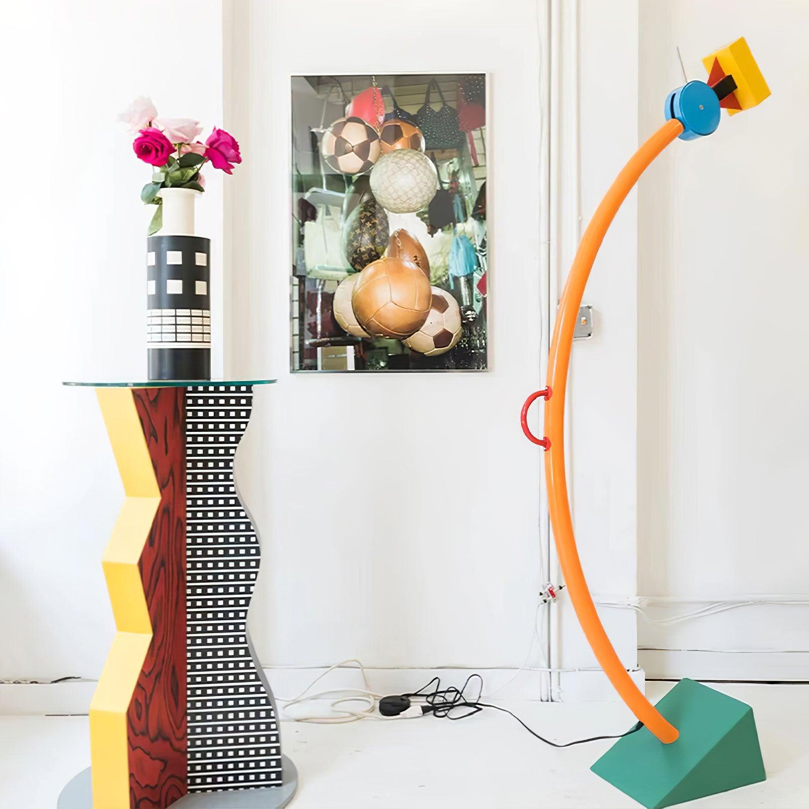 Ecori Acrylic Artistic Floor Lamp-Neutral Decor