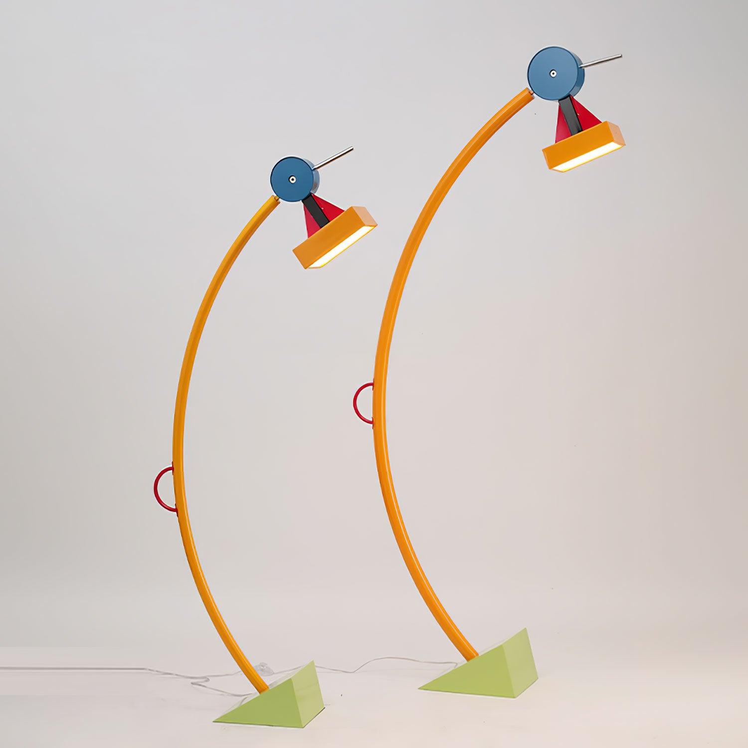 Ecori Acrylic Artistic Floor Lamp-Neutral Decor