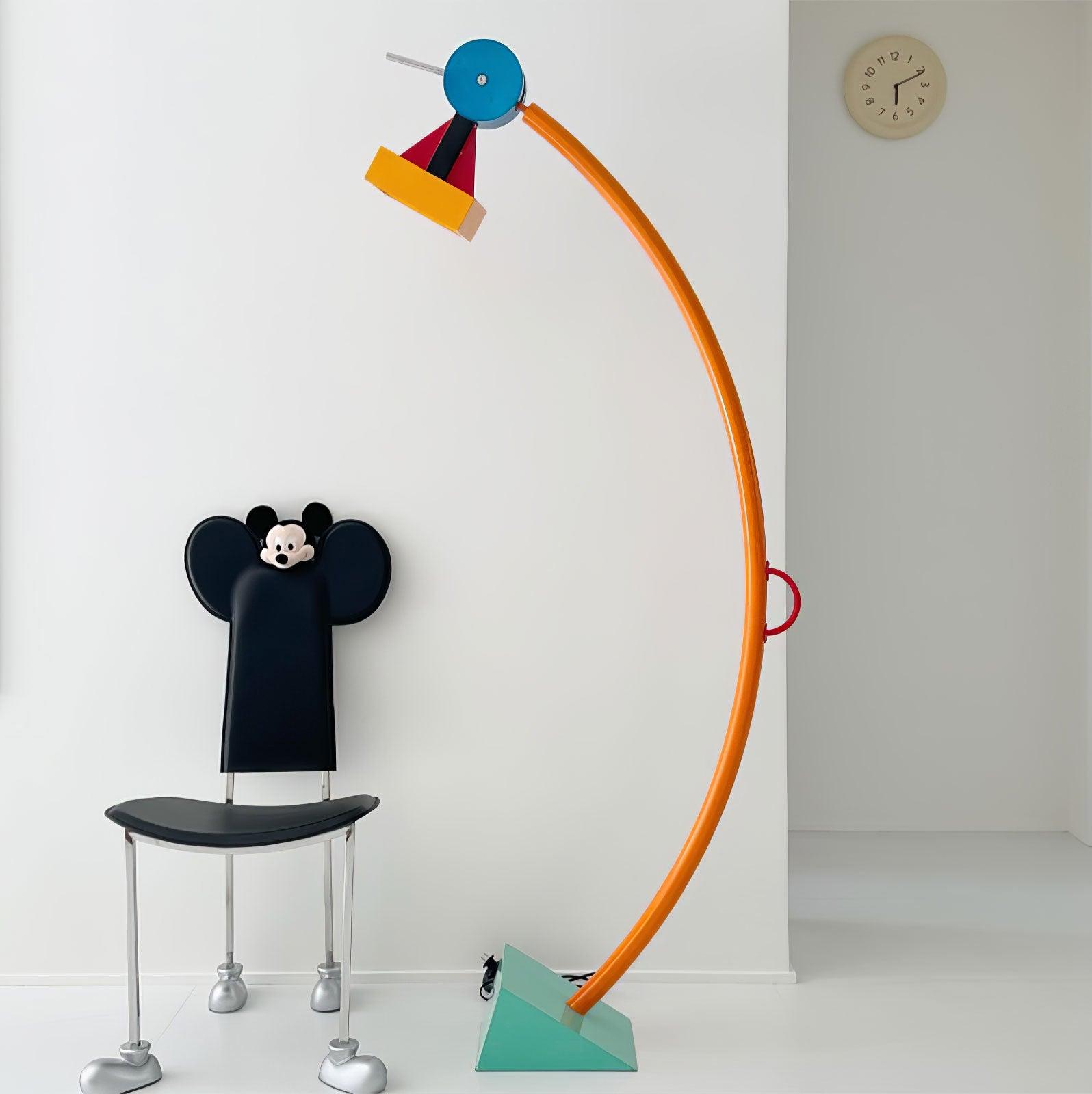 Ecori Acrylic Artistic Floor Lamp-Neutral Decor