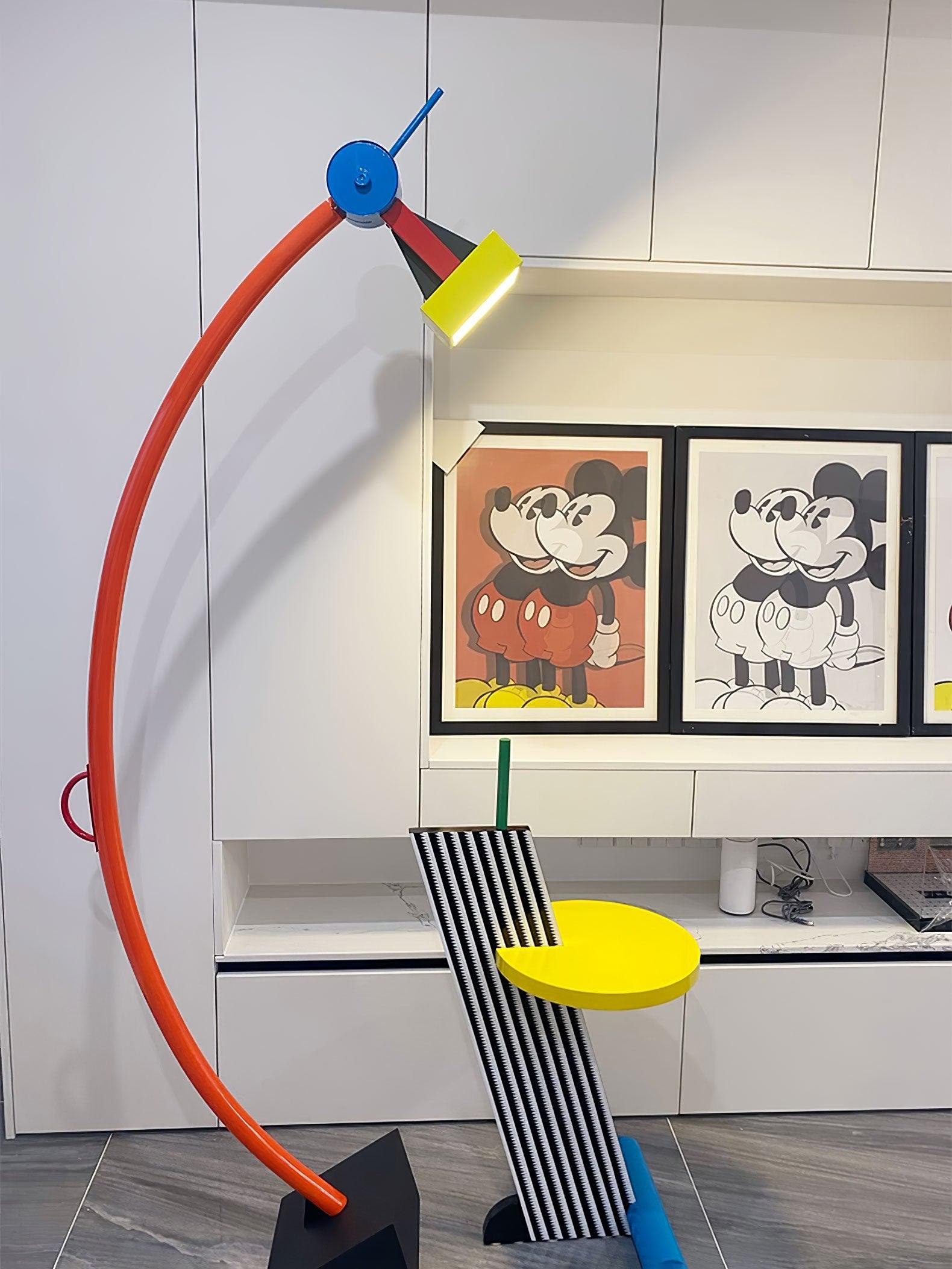 Ecori Acrylic Artistic Floor Lamp-Neutral Decor