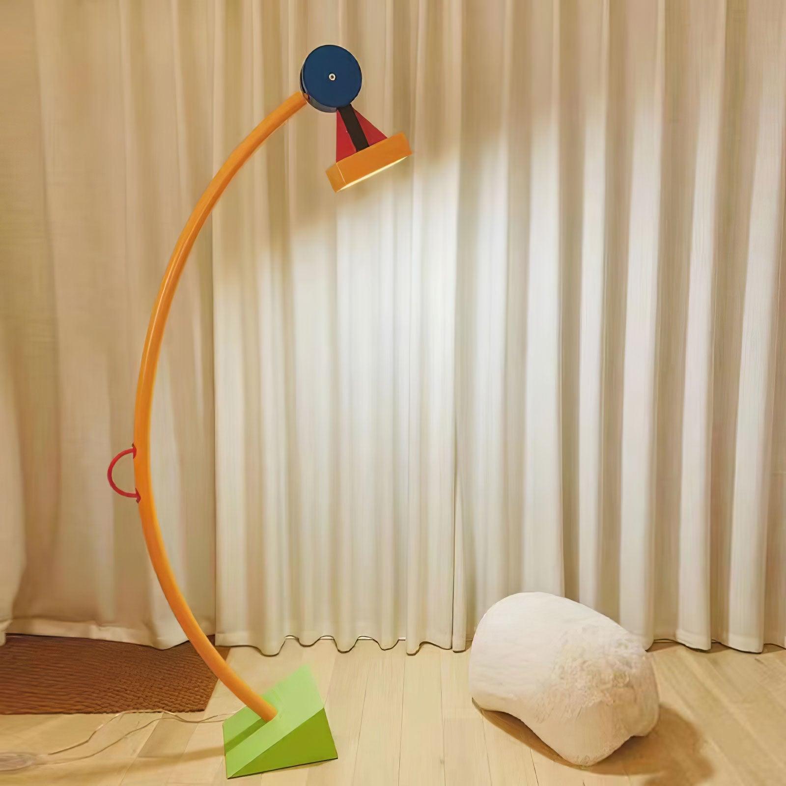 Ecori Acrylic Artistic Floor Lamp-Neutral Decor