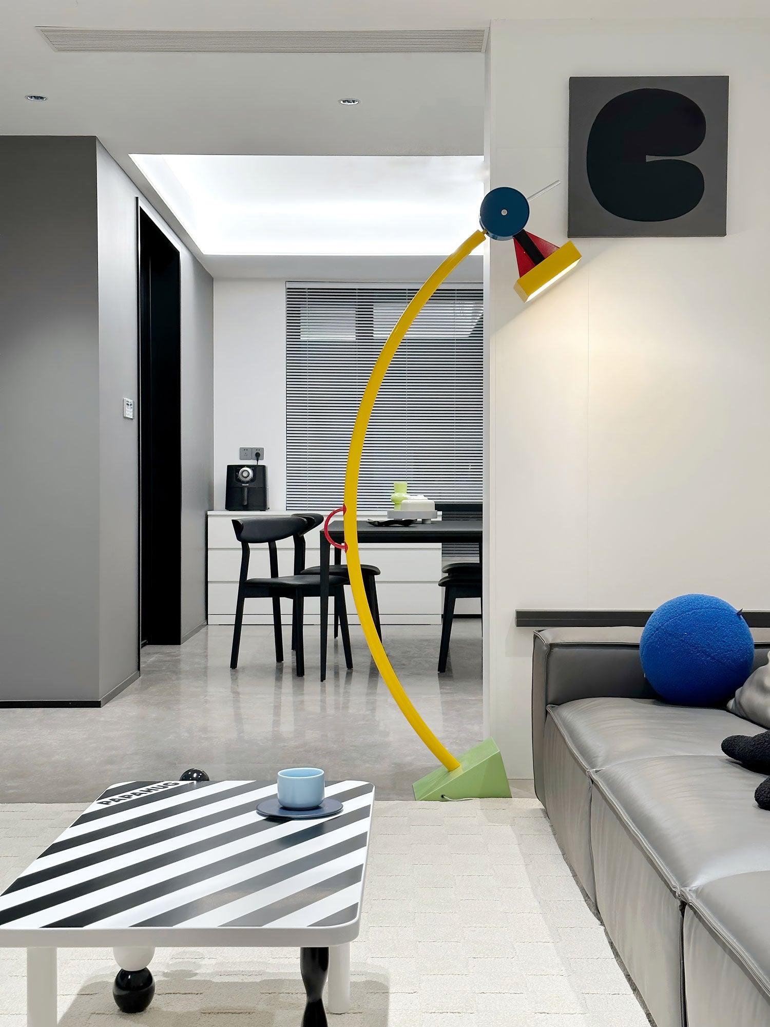 Ecori Acrylic Artistic Floor Lamp-Neutral Decor
