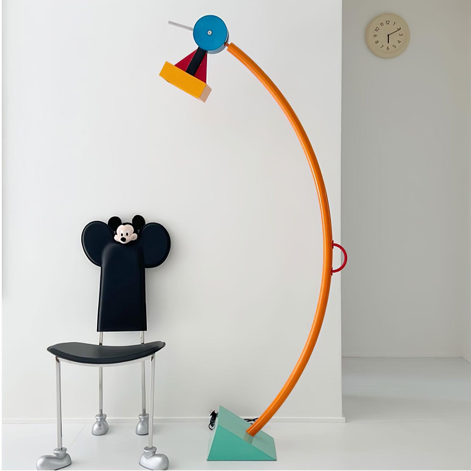 Ecori Acrylic Artistic Floor Lamp-Neutral Decor