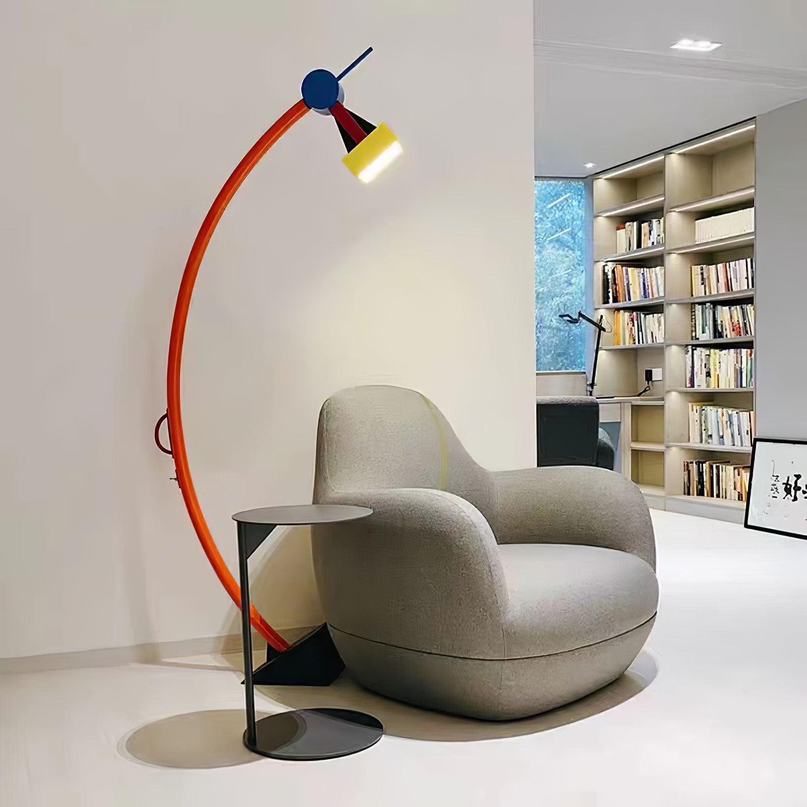 Ecori Acrylic Artistic Floor Lamp-Neutral Decor