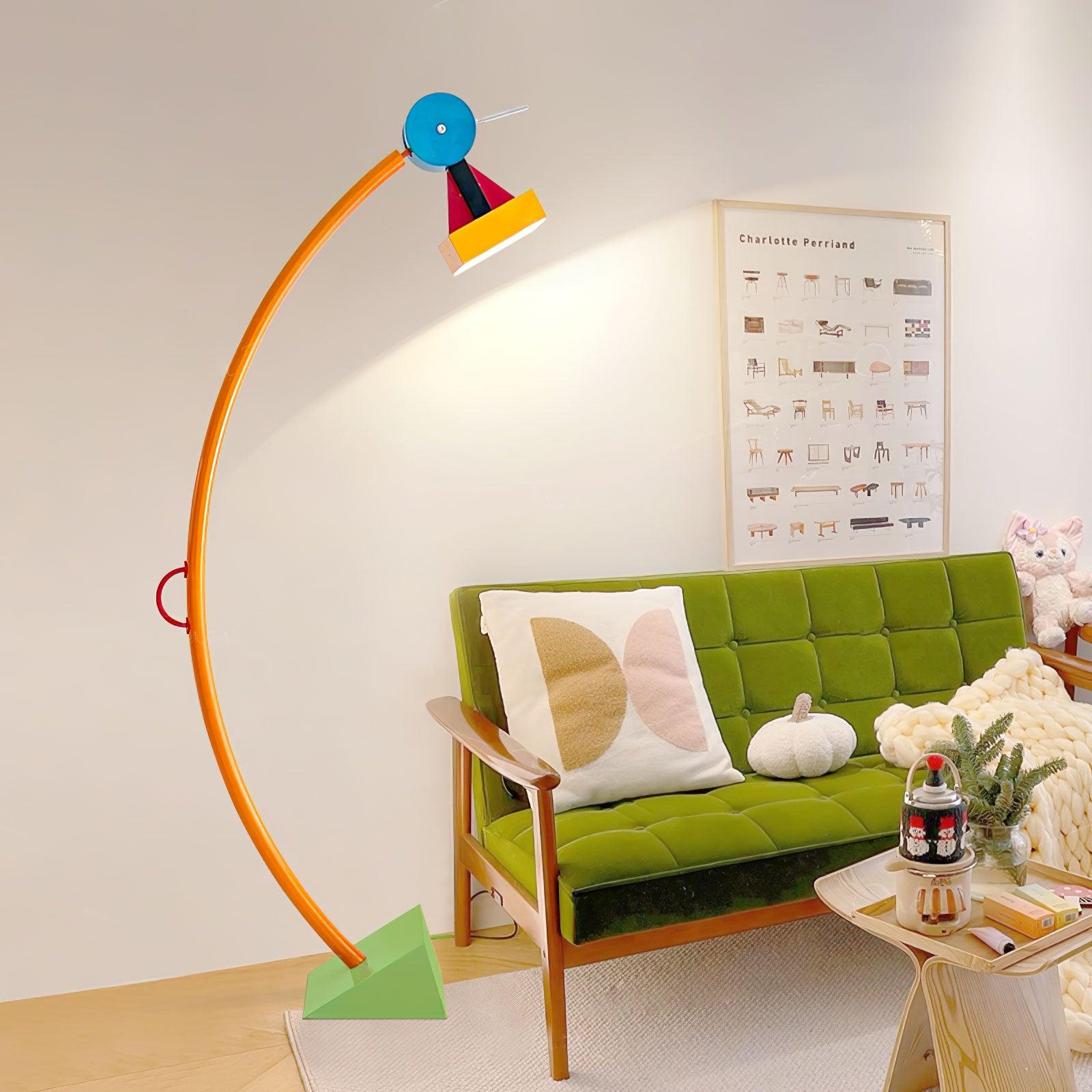 Ecori Acrylic Artistic Floor Lamp-Neutral Decor
