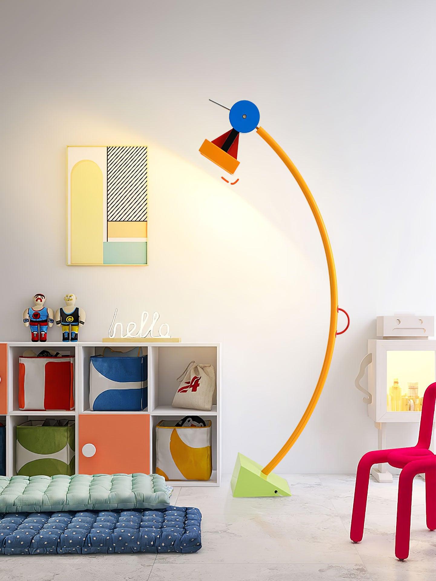 Ecori Acrylic Artistic Floor Lamp-Neutral Decor