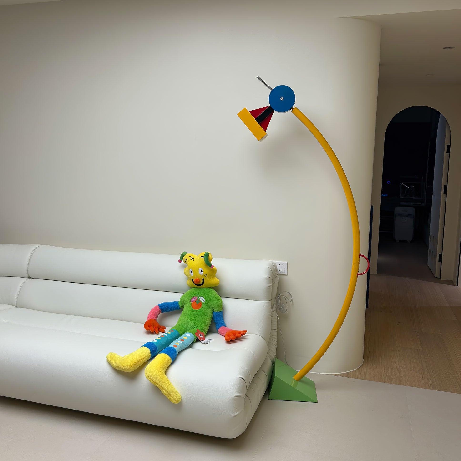 Ecori Acrylic Artistic Floor Lamp-Neutral Decor